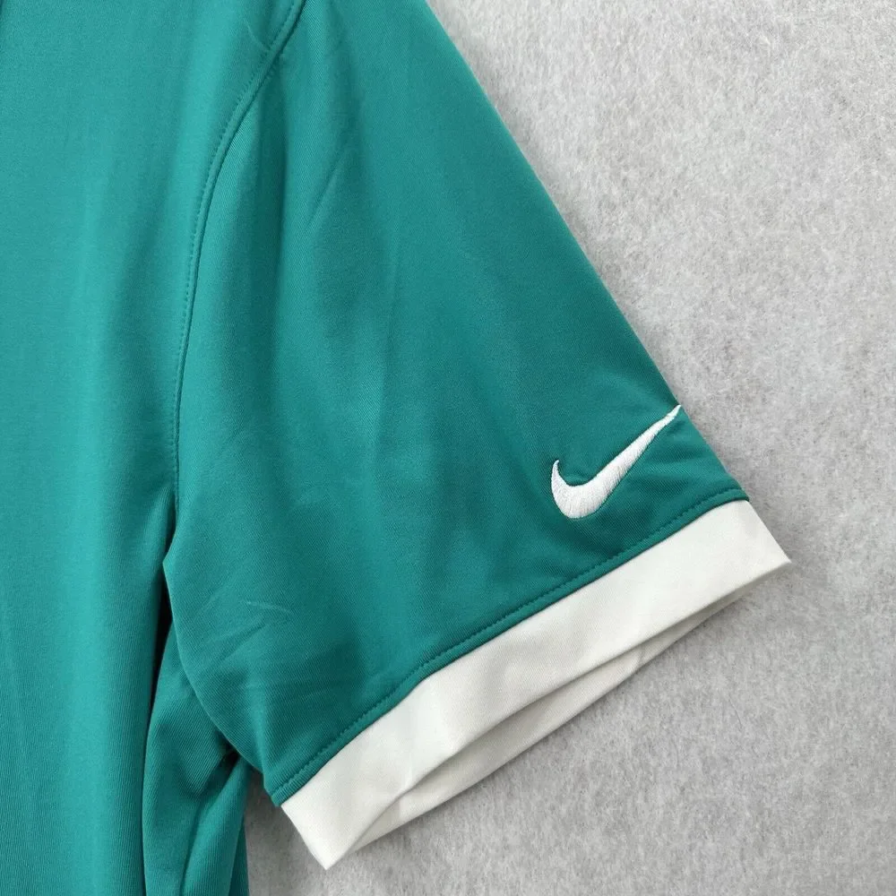Nike Golf Icon Polo Shirt Mens SMALL‎ Teal Green 725524-352 Performance